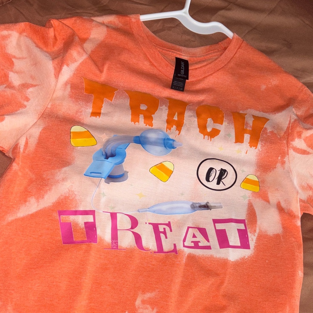 Gildan Orange Tie-Dye Kids T-Shirt - Picture 2 of 3
